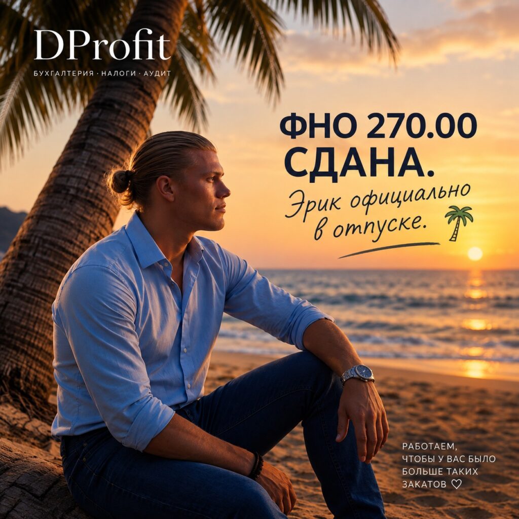 ФНО 270.00 сдана. Эрик официально в отпуске 🌴