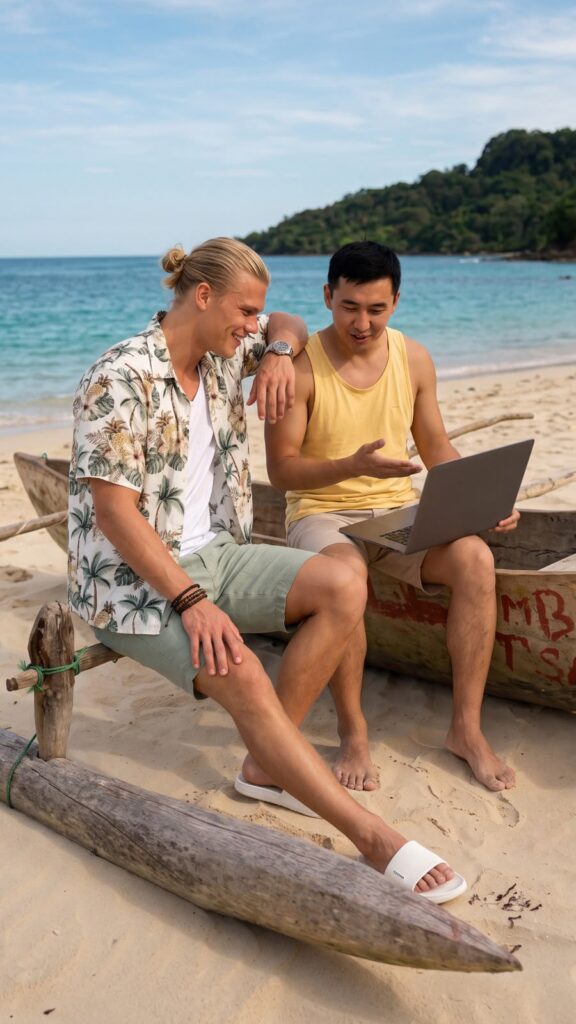 Похоже, Эрик в отпуске не отдыхает. 😄